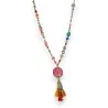 Collar Largo Bohemio Multicolor | Joya Árbol de la Vida con Borlas Coloridas