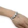 Pulsera de Charms con Estrella de Strass | Joya de Fantasía Plateada Elegante