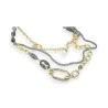 Multi-Strand Gold and Gray Statement Necklace | Trendy Fashion Jewelry