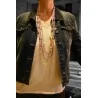 Multi-Strand Gold and Lilac Statement Necklace | Trendy Fashion
