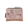 Pequena carteira sweety candy bege