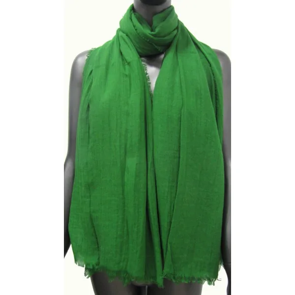 Foulard tinta unita verde brasile
