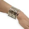 Silver Musical Notes Cuff Bracelet | Trendy Musical Jewelry
