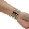 Bracelet Manchette Argenté Large Multi-Rangs | Bijou Tendance Mode Femme