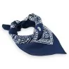 Marineblaues Bandana 100% Baumwolle - Vielseitiges Mode-Accessoire | Trendige Mode