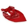 Bandana Vermelho de Algodão com Estampa Paisley | Acessório de Moda Versátil 55x55cm