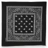 Black Cotton Bandana - Versatile Fashion Accessory | Trendy Fashion