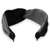 Wide two-tone headband in grey and black