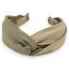 Diadema ancha bicolor beige y topo