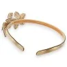 Haarreif Blumen Beige Rosa