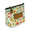 Porte-monnaie fleuri femme | Design printanier orange et jaune | Mode Tendance