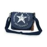 Vintage blue denim star crossbody bag