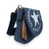 Vintage Jeans-Umhängetasche mit Stern | Urbanes und praktisches italienisches Design