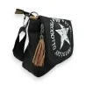 Vintage black Italia star shoulder bag | Elegant and practical retro design
