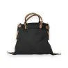 Borsa a Mano Vintage Star Nera | Design Italiano Retrò con Stella Bianca