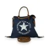 Bolso de mano vintage estrella azul vaquero