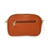 Urban orange multi-pocket shoulder bag with ethnic strap | Trendy Fashion