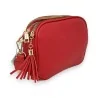 Elegante rote Umhängetasche mit mehreren Taschen | Schickes urbanes Mode-Accessoire