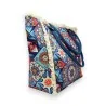 Multicolor-Nylon-Shopper mit geometrischem Muster | Modernes Boho-Design
