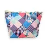 Sac Cabas Patchwork en Nylon - Design Unique Rose et Bleu | Mode Tendance