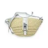 Sac bandoulière paille beige et argent - Style bohème chic | Mode Tendance