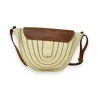 Natural straw and faux leather boho crossbody bag | Trendy Fashion