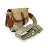 Borsa a tracolla boho in paglia intrecciata con finiture in pelle | Moda Trendy