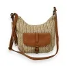 Sac bandoulière paille beige | Accessoire mode été élégant et pratique