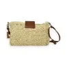 Sac bandoulière paille ajourée beige - Accessoire d'été élégant et pratique