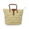 Sac à main bohème en paille naturelle avec anses marron | Mode Tendance