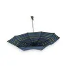 Parapluie pliant manuel rayé bleu & multicolore | Protection élégante contre la pluie