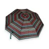 Paraguas plegable a rayas compacto y elegante - Protección contra la lluvia con estilo