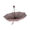 Paraguas Plegable Automático de Cuadros Vichy Burdeos | Protección Elegante contra la Lluvia