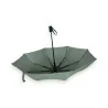 Automatic Folding Green Gingham Umbrella | Elegant Rain Protection