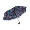 Automatic red and blue folding umbrella