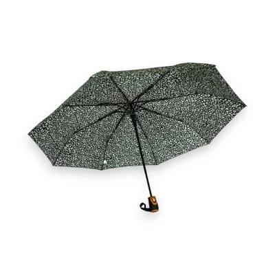 Paraguas plegable semiautomático con estampado liberty negro