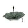 Guarda-chuva Dobrável Liberty Preto com Flores | Design Elegante & Proteção Ideal