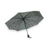 Guarda-chuva dobrável semi-automático com estampa liberty azul marinho