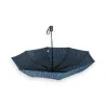 Collapsible Semi-Automatic Navy Blue Umbrella with Patterns | Elegant Protection