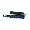 Ombrello Pieghevole Semi-Automatico Blu Navy con Motivi | Protezione Elegante