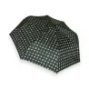 Guarda-Chuva Dobrável Semi-Automático Preto com Bolinhas - Design Elegante e Compacto