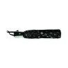 Semi-Automatic Folding Umbrella in Black with Polka Dots - Elegant and Compact Design