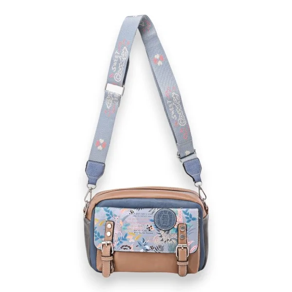 Bolso bandolera estilo cartera Sweet & Candy en tonos azules