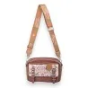 Bolsa tiracolo tipo pasta Sweet & Candy em tons de marrom