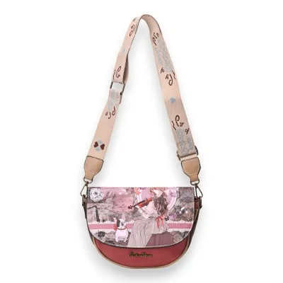 Bolsa a tiracolo arredondada Sweet & Candy menina com violino