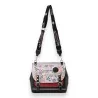 Sac bandoulière vintage Sweet & Candy - Design cartable rouge et noir élégant