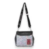 Vintage Umhängetasche Sweet & Candy - Elegantes rotes und schwarzes Schulranzen-Design