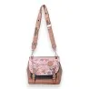 Quadratische Umhängetasche Schulranzen Sweet & Candy rosa und schwarz
