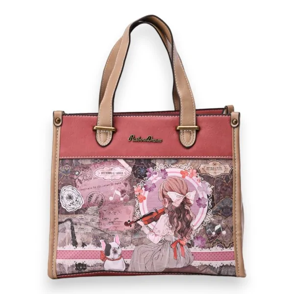 Bolsa de mão Sweet & Candy Violino Rosa