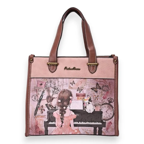 Sac à main Sweet & Candy Piano Rose